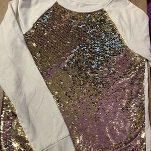 Flip sequin sweatshirt